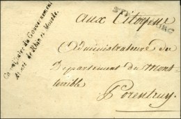 Commisaire Du Gouvernement / Armée De Rhin Et Moselle Sur Lettre Avec Texte Et Bel En-tête Daté... - Legerstempels (voor 1900)