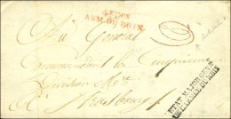 4e Don / ARM DU RHIN Rouge Sur Lettre En Franchise ' ETAT-MAJOR GENal / DE L'ARMÉE DU RHIN ' Avec Texte Non... - Legerstempels (voor 1900)