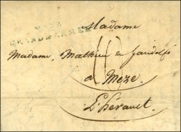 N° 24 / GRANDE ARMÉE Bleu Sur Lettre Avec Texte Daté De Leipzig Le 2 Octobre 1813. - TB. - R. - Bolli Militari (ante 1900)