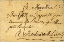 N° 43 / GRANDE ARMÉE Rouge Sur Lettre Avec Texte Daté De Varsovie Le 3 Septembre 1808. - TB. - Marques D'armée (avant 1900)