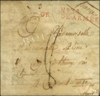 N° 34 / GRANDE ARMÉE Rouge Sur Lettre Avec Texte Daté '' Miruschin Ce 18 Octobre 1807 ''. - TB /... - Legerstempels (voor 1900)