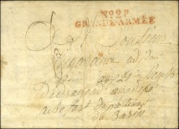 N° 28 / GRANDE ARMÉE Rouge Sur Lettre Avec Texte Daté 1807. - TB / SUP. - Legerstempels (voor 1900)