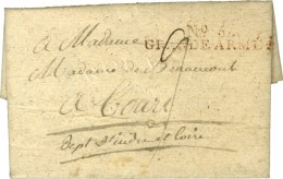 N° 6 / GRANDE ARMÉE Rouge Sur Lettre Avec Texte '' Près De Pultur Ce 2 Janvier ''. - TB. - Army Postmarks (before 1900)