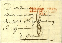 PREMIER CORPS / GRANDE ARMÉE / N° 4 Rouge Sur Lettre Avec Texte Daté De Brausbourg Le 31 Mars... - Legerstempels (voor 1900)