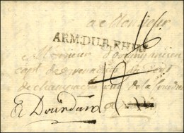 ARM.DU.B.RHIN Sur Lettre Avec Texte Daté Du Camp D'Holber Fladt. 1757. - TB / SUP. - Legerstempels (voor 1900)