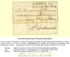 Lettre Avec Texte Daté De Londres Le 19 Mai 1807 Acheminée Par Le Bureau Grand-Ducal à... - Andere & Zonder Classificatie