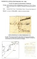 Lettre Circulaire Imprimée Datée D'Hambourg Le 27 Août 1798 Acheminée Jusqu'à... - Andere & Zonder Classificatie