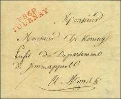 P.86.P. / TOURNAY Rouge (32 X 9,5 Mm). 1795. - SUP. - 1792-1815: Conquered Departments