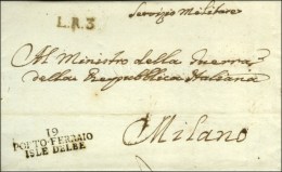 19 / PORTO-FERRAIO / ISLE D'ELBE Sur Lettre Avec Long Texte Daté 1804 Adressée En Franchise à... - 1792-1815: Départements Conquis