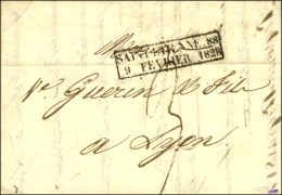 Cachet D'essai Encadré ST ETIENNE 88 / 9 FEVRIER 1828. - TB / SUP. - R. - Autres & Non Classés