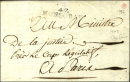 47 / MONSORAU Sur Lettre Avec Texte Daté An 4. - TB / SUP. - R. - ....-1700: Precursores