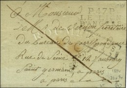 P.47.P. / LE LION / D'ANGERS Sur Lettre Avec Texte Partiel Daté 1814. - TB / SUP. - R. - ....-1700: Precursores