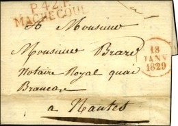 P.42.P. / MACHECOUL Rouge + Dateur A Rouge 18 JANV. 1829. - TB / SUP. - ....-1700: Precursori