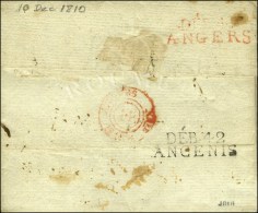 DEB 47 / ANGERS Rouge + Càd D'arrivée ANGERS / 1810. DEB 42 / ANCENIS Sur Lettre De Niort. - TB /... - ....-1700: Voorlopers