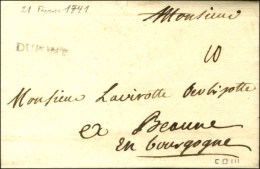 DUPONT (Pont à Mousson) (L. N° 1) Sur Lettre Avec Texte Daté De 1741. - TB. - ....-1700: Precursors