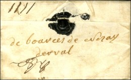 '' Debources De  Nozay / Derval '' (L. N° 4) Sur Lettre Avec Texte Daté De Rennes Le 31 Janvier 1754... - ....-1700: Precursors