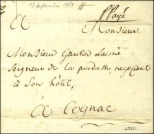 MACHECOUL (à Sec) (L. N° 2a) + '' P. Payé '' (L. N° 4) Sur Lettre Avec Texte Daté... - ....-1700: Precursores