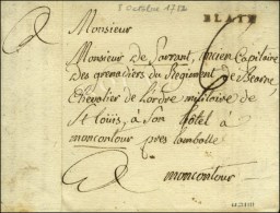 BLAIN (L. N° 1) Sur Lettre Avec Texte Daté Le 8 Octobre 1782. - SUP. - R. - ....-1700: Precursores