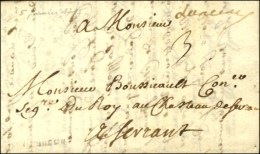 '' Dancenis '' Sur Lettre Avec Texte Daté Aux Leards Le 5 Janvier 1715. - TB / SUP. - ....-1700: Voorlopers