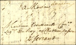 '' Dancenis '' Sur Lettre Avec Texte Daté Aux Leards Le 5 Janvier 1715. - TB / SUP. - ....-1700: Precursores