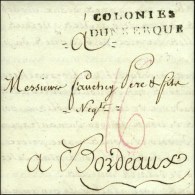 Lettre Avec Texte Daté De St Pierre De La Martinique Le 12 Mars 1792 Pour Bordeaux. Marque Postale... - Poste Maritime