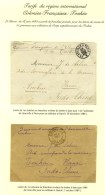 Lot De 2 Lettres Adressées En Franchise Militaire à Hanoi (Tonkin). - SUP. - 1876-1878 Sage (Type I)