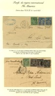 Lot De 2 Lettres Affranchies à 35c. Pour Port Louis (Île Maurice). - TB / SUP. - 1876-1878 Sage (Type I)