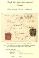 Càd ST YRIEIX / HAUTE-VIENNE / N° 89 + 98 Sur Lettre Chargée Pour Tunis. 1894. - TB. - R. - 1876-1878 Sage (Type I)