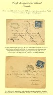 Lot De 2 Lettre Affranchies Avec N° 90 Au Tarif De Militaire Pour Tunis Et Monastir Dont 1 Avec Griffe RETOUR /... - 1876-1878 Sage (Type I)