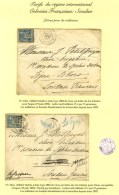 Lot De 2 Lettres Affranchies Avec N° 90 Pour Le Soudan Français Au Tarif De Militaire (Segou Et Nioro).... - 1876-1878 Sage (Type I)