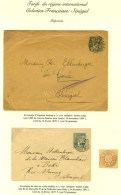 Lot De 2 Imprimés Affranchis à 5c. Pour Le Sénégal (Gorée Et Rio Munez). - TB.  ... - 1876-1878 Sage (Type I)