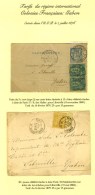 Lot De 2 Lettres Affranchies à 25c. Pour Libreville (Gabon). - TB. - 1876-1878 Sage (Type I)