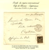 Càd PARIS 78 / R. DUFRENOY / N° 97 Sur Lettre Pour Le Cap. 1896. - TB / SUP. - 1876-1878 Sage (Type I)