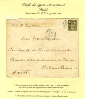 Càd PARIS / PL.  DE LA MADELEINE / N° 72 Sur Lettre Adressée AuComte De Rochechouart, Ministre... - 1876-1878 Sage (Type I)