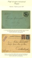 Lot De 2 Imprimés Affranchis à 5c Pour Constantinople Et Alèpe. - TB. - 1876-1878 Sage (Type I)
