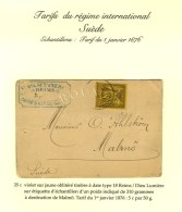 Càd REIMS / DIEU LUMIERE / N° 93 Sur étiquette D'échantillon D'un Poids Indiqué De... - 1876-1878 Sage (Type I)