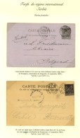 Lot De Cartes Affranchies à 10c Pour La Serbie (Belgrade Et Pozarevatz). - TB. - 1876-1878 Sage (Type I)