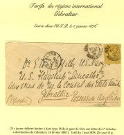 Càd GARE DE NICE / ALPES MARIT. / N° 92 Sur Lettre Adressée '' Aux Soins De M. Le Consul Des... - 1876-1878 Sage (Type I)