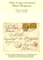 Càd PARIS / PL. DE LA MADELEINE / N° 92 (2) (petit Défaut) Sur Lettre Recommandée Pour... - 1876-1878 Sage (Type I)