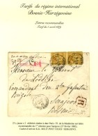 Càd PARIS / PL. DE LA MADELEINE / N° 92 (2) (petit Défaut) Sur Lettre Recommandée Pour... - 1876-1878 Sage (Tipo I)