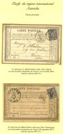 Lot De Cartes Précurseurs Pour Vienne Affranchies Avec N° 66 Et 77. - TB. - 1876-1878 Sage (Type I)