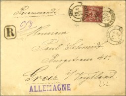 Càd LYON / LES TERREAUX / N° 81 Sur Lettre Recommandée 2 Ports Pour Greiz. 1879. - TB / SUP. - R.... - 1876-1878 Sage (Tipo I)