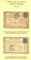 Lot De 2 Cartes Précurseurs Adressées à Metz Affranchies Avec N° 77. 1877. - TB. - 1876-1878 Sage (Type I)