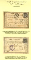 Lot De 2 Cartes Précurseurs Adressées à Metz Affranchies Avec N° 77. 1877. - TB. - 1876-1878 Sage (Tipo I)