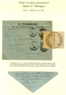 Càd ROUEN / SEINE INFre / N° 75 + 96 Sur Lettre Pour Gummersbach. Lettre Ouverte Pour Similitude De Nom... - 1876-1878 Sage (Type I)