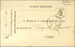 Càd T 16 CHERBOURG (48) 28 SEPT. 71 Sur Demande De Renseignement Adressée En Franchise à Paris... - Oorlog 1870