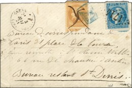 Lettre De Grenade-s-Adour Expédiée à Paris Via La Poste Restante à Saint Denis Par Le... - Oorlog 1870