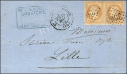 Lettre Avec Texte Daté De Paris Le 16 Mai 1871 Pour Lille Remise Par Un Passeur Au Bureau De St Denis Sur... - Oorlog 1870