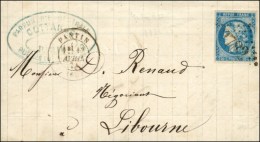 GC 2782 / N° 46 Càd T 17 PANTIN (60) 13 AVRIL 71 Sur Lettre Avec Texte Daté De Paris Pour... - Oorlog 1870