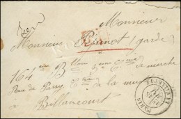 Càd PARIS / LA VILLETTE 18 MAI 71 + P.P. (R) Sur Lettre Pour Billancourt. - TB / SUP. - R. - Oorlog 1870